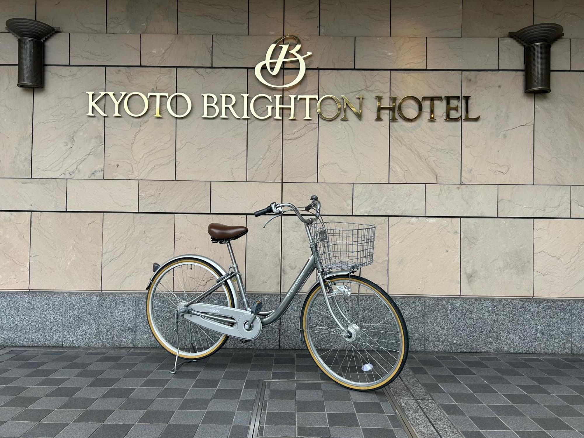 Kyoto Brighton Hotel Exterior photo Bicycle at the entrance of Kyoto Brighton Hotel